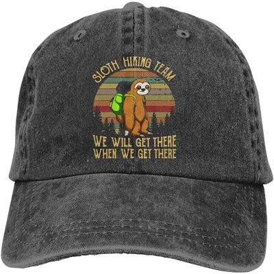 Best Selling cowboy hats Summer beach Animal cute Sloth Hiking Team Vintage Cotton Denim Adjustable Baseball Cap for unisex