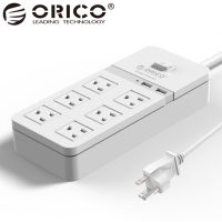 ORICO [ปลั๊ก US] ปลั๊กไฟที่มีช่องเสียบ6AC สายพ่วง STOP Kontak Listrik สำหรับสำนักงานบ้านปลั๊กไฟ S