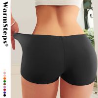 WarmSteps Womens Boxers Seamless Boyshorts for Woman Solid Ice Silk Boxers Panties Woman Lingerie Multicolor Underwear Female