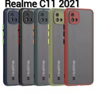 Case Realme C11 2021 เคสขอบสี เคสเรียวมี เคสrealme C11 เคสขอบสี เคสขอบสีกันกล้อง เคสโทรศัพท์