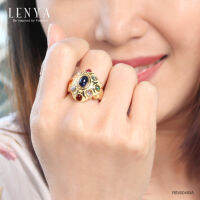 Lenya Jewelry  แหวนมณีนพเก้า ที่สุดของความมั่งมีกับอัญมณีไทย 9 ประการ ทำขึ้นจากเงินแท้ 925 ชุบทองคำ ประดับพลอยนพรัตน์ ให้ชีวิตดีขึ้น 9 เท่า