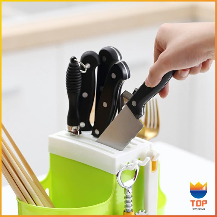 top-ที่ใส่เก็บช้อน-ตะเกียบ-มีช่องระบายน้ำ-ที่เก็บมีดตะเกียบและบน-โต๊ะอาหาร-กล่องใส่ช้อนส้อม-กล่องใส่ช้อน-cutlery-holder