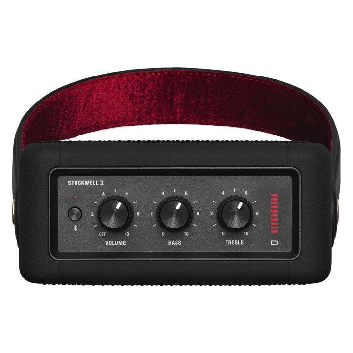 ลำโพงบลูทูธ-marshall-stockwell-ii-bluetooth-สีดำ-รับประกัน-1-ปี-ส่งฟรีทั่วไทย-ลำโพงบลูทูธ-ลำโพงพกพา-ลำโพงขนาดเล็ก-ลำโพงพกพาขนาดเล็ก-ลำโพงไร้สาย-ลำโพงกลางแจ้ง-ลำโพงพร้อมแบตเตอรี่