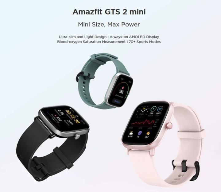 amazfit-gts-2-mini-สมาร์ทวอทช์-ฟีเจอร์แน่น-แบตอึด-14วัน-ตอบโจทย์ไลฟ์สไตล์สายแฟชั่นและการออกกำลัง-รับประกันศูนย์ไทย