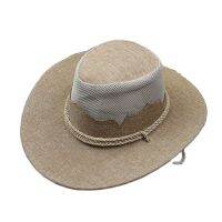 News Large Brim Breathable Cowboy Hats Mountaineering Vintage Outdoor Sunscreen Mesh Men