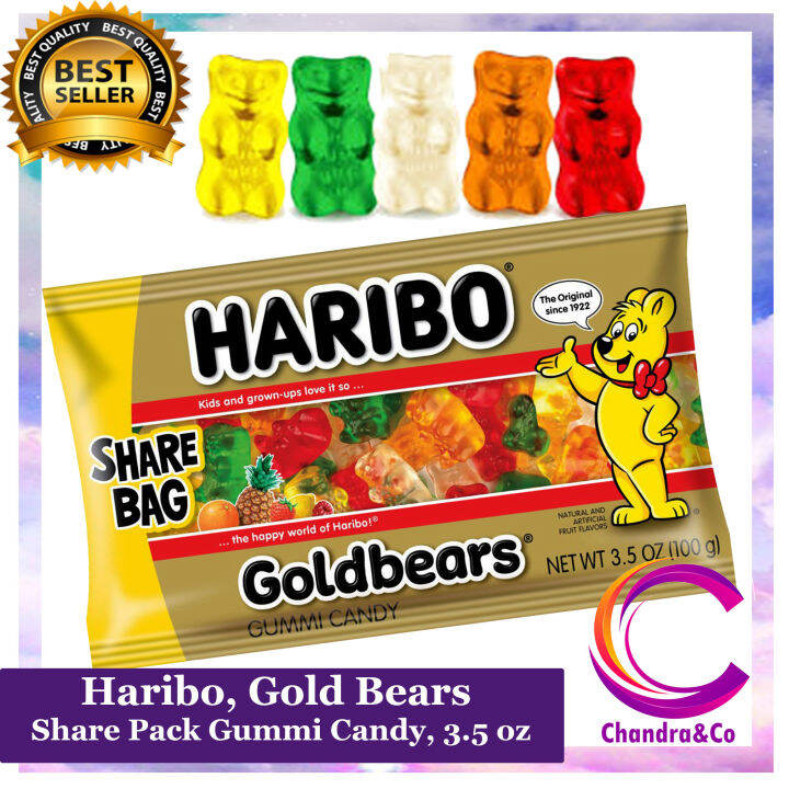 Haribo, Gold Bears Share Pack Gummi Candy, 3.5 Oz | Lazada PH