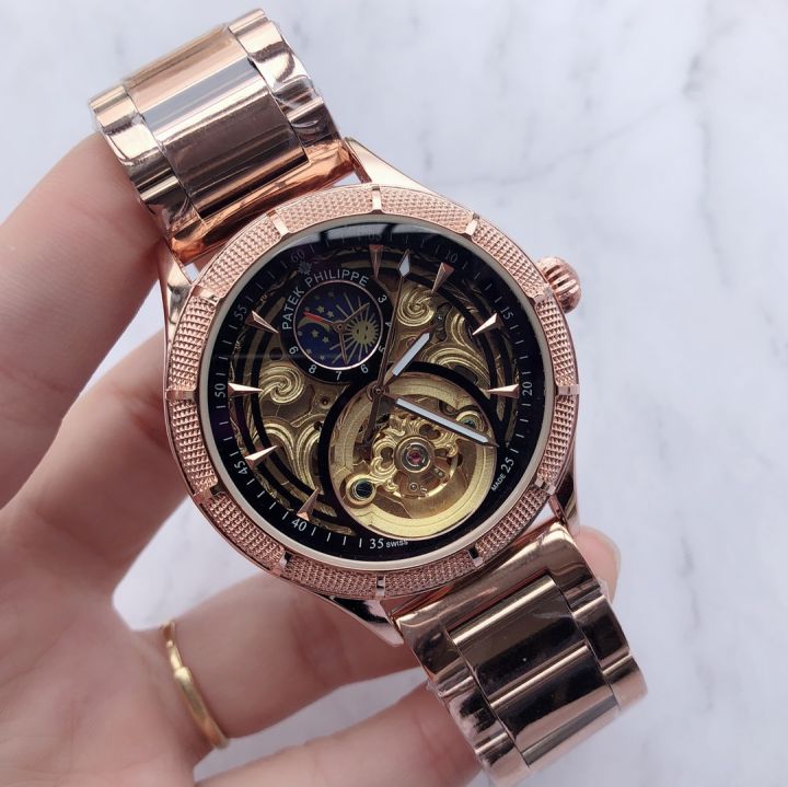 Original  นาฬิกา2021ใหม่นาฬิกาข้อมือผู้ชายผู้ชายหรูหราแบรนด์โปร่งแสง Hollow กันน้ำนาฬิกากลไก Hollow แฟชั่นการออกแบบ
