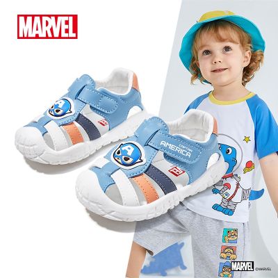 Disney Disney Disney Marvel รองเท้ารองเท้าเด็กเด็ก,รองเท้าสำหรับเด็กหัดเดินระบายอากาศได้ดี2023ฤดูร้อนป้องกันการลื่นทนทานสำหรับเด็กวัยหัดเดิน