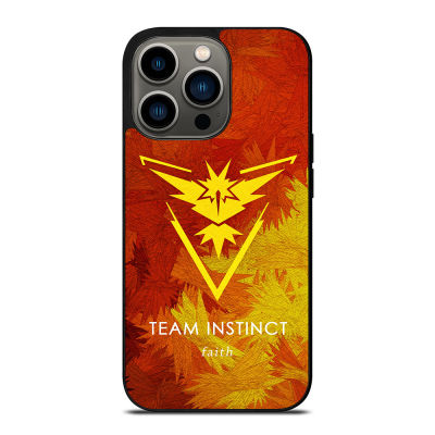 Team Instinct Pokemon Go Phone Case for iPhone 14 Pro Max / iPhone 13 Pro Max / iPhone 12 Pro Max / XS Max / Samsung Galaxy Note 10 Plus / S22 Ultra / S21 Plus Anti-fall Protective Case Cover 228