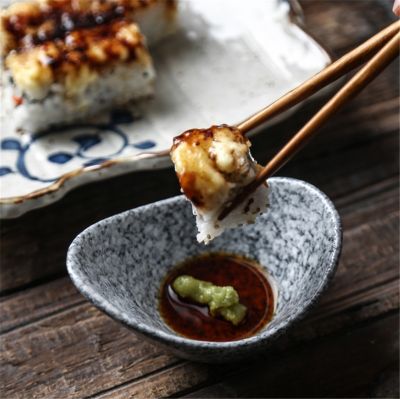 Seasoning bowl snack mustard Japanese style sushi plate tableware steak gravy boats saucer creative dish conteiner soy sauce