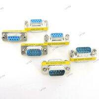 DB9 9pin male to Male Female converter MINI Gender Changer adapter RS232 Com D-Sub VGA plug connector YB8TH