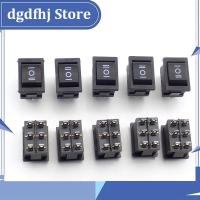 Dgdfhj Shop 5pcs Switch boat Rocker On/Off Switch  6 Feet 3 mode AC 125V 10A AC 250V 6A Power Push Button 21*15mm