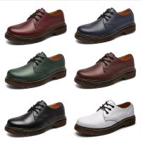 HOT”DR.MARTENS พร้อมส่ง รองเท้าบูทมาร์ติน หนังวัวแท้ กันน้ํา กันลื่น 6 สี ไซซ์ 35-47 สําหรับผู้ชาย และผู้หญิง