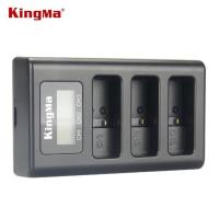 DLZ ส่งฟรี KingMa GoPro Hero 8 Battery Gopro 7 / 6 / 5 Gopro Charger และแท่นชาร์จแบบ 3 ช่องชาร์จ ยี่ห้อ KingMa battery อุปกรณ์ชาร์จแบตเตอรี่