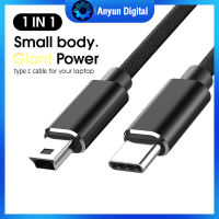 Usb Type C ถึง Mini Usb สายชาร์จอย่างรวดเร็ว Usb Charger สายเคเบิลถ่ายโอนข้อมูลสำหรับการซิงโครไนซ์คอมพิวเตอร์การส่งข้อมูล