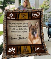 German Shepherd    flannel blanket, I Love My Dog, I Love German Shepherd   flannel blanket