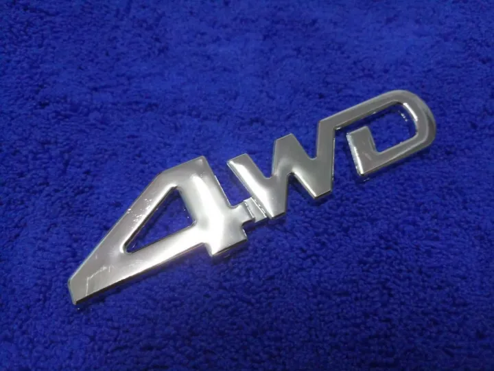AD.โลโก้ 4WD สีชุปโครมเมี่ยม 13×3.5cm