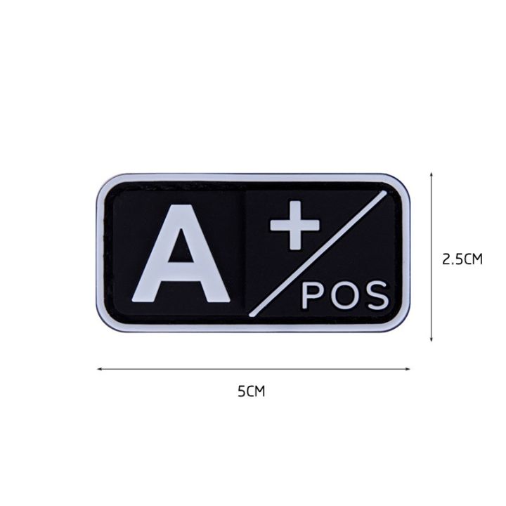 4-colors-optional-blood-types-rubber-patch-a-b-o-pos-neg-morale-badges-tactical-hook-loop-patches-for-medical-purpose-wholesale