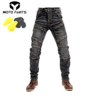 Kevlar Motorcycle Jeans Mens High-elastic Motorcycle Riding Knight Pants Racing Pants