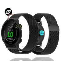 【CHUYANG SHOP】  ที่น่าสนใจ✑สาย Garmin สำหรับ Forerunner 55สายสายรัดข้อมือกีฬาทำจากโลหะ S12สายแม่เหล็กมิลาโน