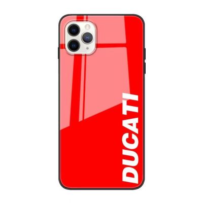 Ducati เคสสำหรับไอโฟนโทรศัพท์กันกระแทก14 /Pro/plus/Pro Max/ 13/12/11-กระจกป้องกัน