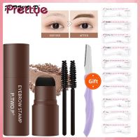 Prettye P.tw.p ชุดสร้างแสตมป์ปั๊มคิ้ว (ของขวัญฟรี) แสตมป์เขียนคิ้วพร้อม10เส้นผมแบบเขียนคิ้วเงาคิ้วยาวคงทนแสตมป์ปั๊มคิ้วแต่งหน้า