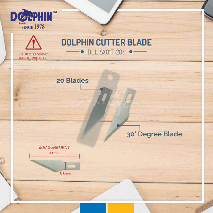 Dolphin Precision Metal Art Pen Knife for Craft DOL-SX01 (Free 2 Blades ...