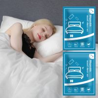 【hot】！ 4pcs Disposable Bed Sheets Set for Travel Hotel (1xBed Sheet   1xDuvet Cover 2xPillowcase）