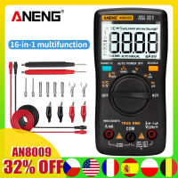 ANENG AN8009 Auto Range Digital Multimeter 9999 Counts With Backlight ACDC Ammeter Voltmeter Ohm Transistor Tester Multi Meter