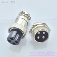 1set GX16 4 Pin Male Female Diameter 16mm L72Y Circular Connector Aviation Socket Plug Wire Panel Connector High Quality On Sal