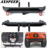 AXSPEED Metal Rear Bumper with D-rings for Axial SCX10 III AXI03007 Wrangler Jeep Gladiator 1/10 RC Crawler Car Upgrade Parts