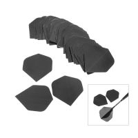 30 Pcs Simple Pure Black PVC Professional Dart Flights Fin Tail Nice Dart Flight Darts Accessories Dardos Replacement