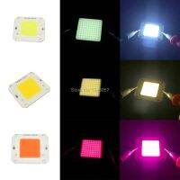 ออนไลน์10ชิ้นไฟ LED COB Chip พลังงานสูง50วัตต์ DC12V แหล่งกำเนิด DC32V 400nm-840nm หลอดไฟสีขาวสีขาวเย็นอุ่นสเปกตรัมเต็มที่3000K-30000K