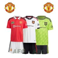 ✌♗ 2022/23 MU Man U Kids Jersey Soccer Football Home Away Jersey Soccer Football Jersey Children Sports T-shirt Top Quality