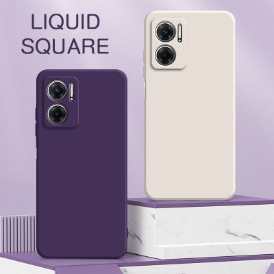 Original Square Liquid Phone Case for Redmi 11A Note 11 11E 11T 11S Pro Plus Prime SE 4G 5G Shockproof Soft Mobile Cover Housing