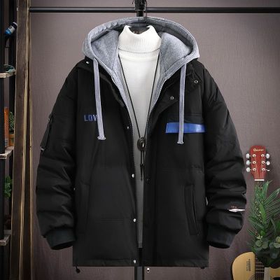 Yu Zhaolin autumn and winter down jacket mens warm clothing 2022 new trend fake two-piece thickened