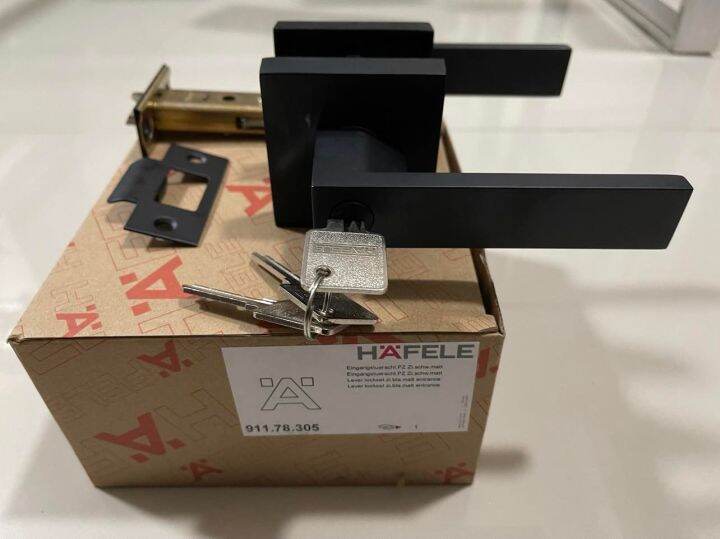 Hafele door leverset black matt Lazada PH