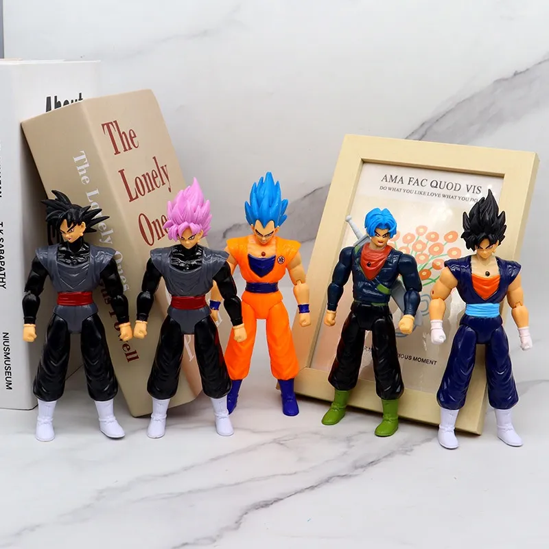 Boneco Saiyan Goku Articulado Dragon Ball 30cm F0072-2 Fun