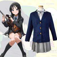 ❈❡ สุดเท่ Akiyama Mio K-ON! ชุดยูนิฟอร์มคอสเพลย์ JK ชุดนักเรียน ชุดเสื้อแจ็กเก็ต กระโปรง ชุดคอสเพลย์อนิเมะ สําหรับผู้หญิง ปาร์ตี้ฮาโลวีน