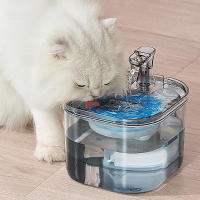 2L 1.3L Automatic Cat Water Fountain With Faucet Dog Water Dispenser Transparent Filter Drinker Sensor Drinking Feeder