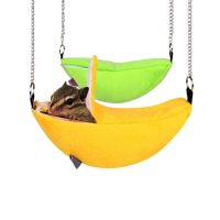 Banana Hamster Bed House Hammock Warm Squirrel Hedgehog Bed House Cage Nest Hamster Accessories