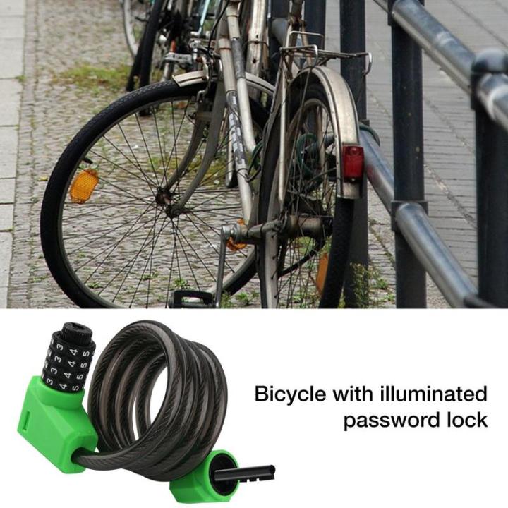 bicycle-cable-lock-rustproof-bike-combination-lock-with-led-night-light-heavy-duty-waterproof-bike-lock-with-password-cycling-locks