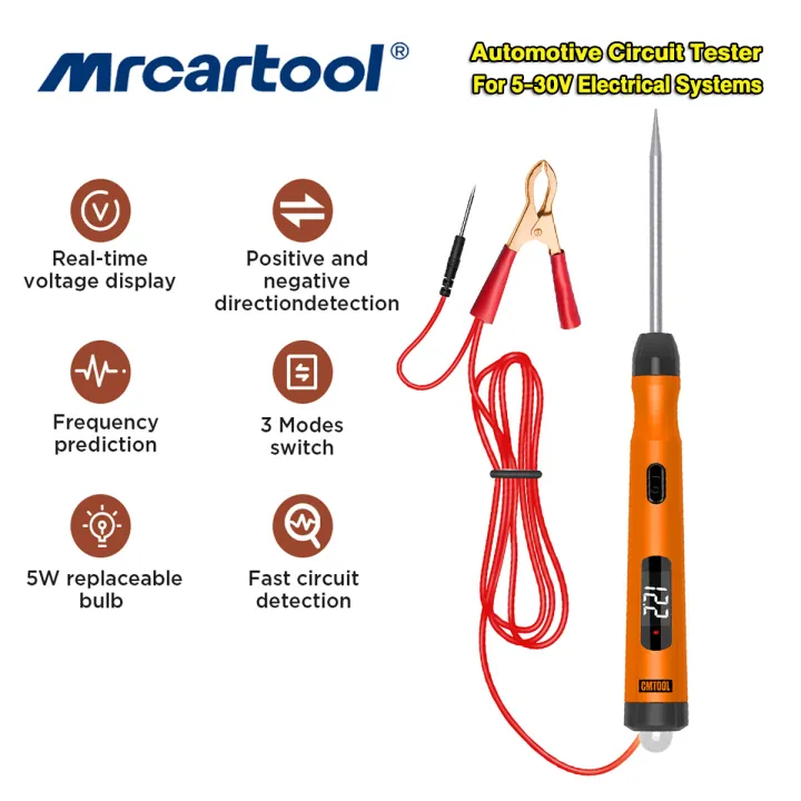 MRCARTOOL P50 Automotive Circuit Fuse Trailer Wiring Continuity Tester
