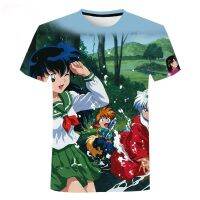 2021 New Summer Anime Inuyasha 3D Print T-Shirt Fashion Casual Men Women Children Cool Interesting Tops Tee