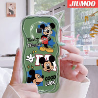 JIUMOO เคสสำหรับ Samsung J7 Prime J7 Prime 2 J2 Prime เคสเนื้อครีมลายมิกกี้นิ่มกันกระแทกเคสโทรศัพท์โปร่งใสเจลซิลิกาแบบใสฝาครอบป้องกันป้องกันเลนส์กล้องถ่ายรูปตก