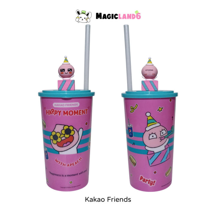 แก้วน้ำเพื่อนกาเกา-ลายการ์ตูนเกาหลี-โมเดลตัวการ์ตูน-cup-kakao-friends-vaniland