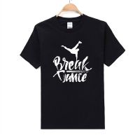 2019 Cotton Breathable Slim Fit Sleeve Top Spring Fashion Break Dance Print Tops Casual T Shirt MenS Clothing Plus Size