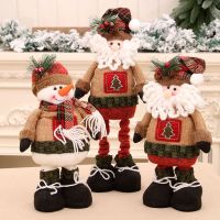 Christmas Decorations Snowman Old Telescopic Doll Counter Ornaments Christmas Tree Window Dolls Layout Supplies Gifts