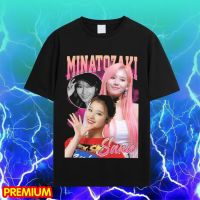 【HOT】เสื้อยืดคอกลม KAOS SANA TWICE - เสื้อยืดผู้ชาย KPOPStreetwear ผู้หญิง100%cotton