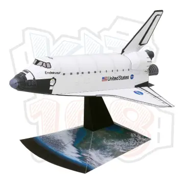 Mô hình giấy Tên lửa Tàu vũ trụ không gian con thoi Space Shuttle Fuel Tank  and Rocket Set ver 2  Lazadavn